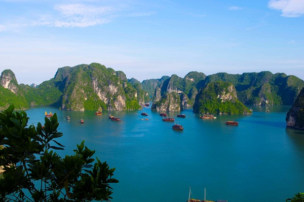 Islands on Halong Bay are to be explored on a cruise of luxury