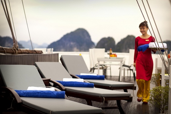 Signature Halong Cruise's sundeck