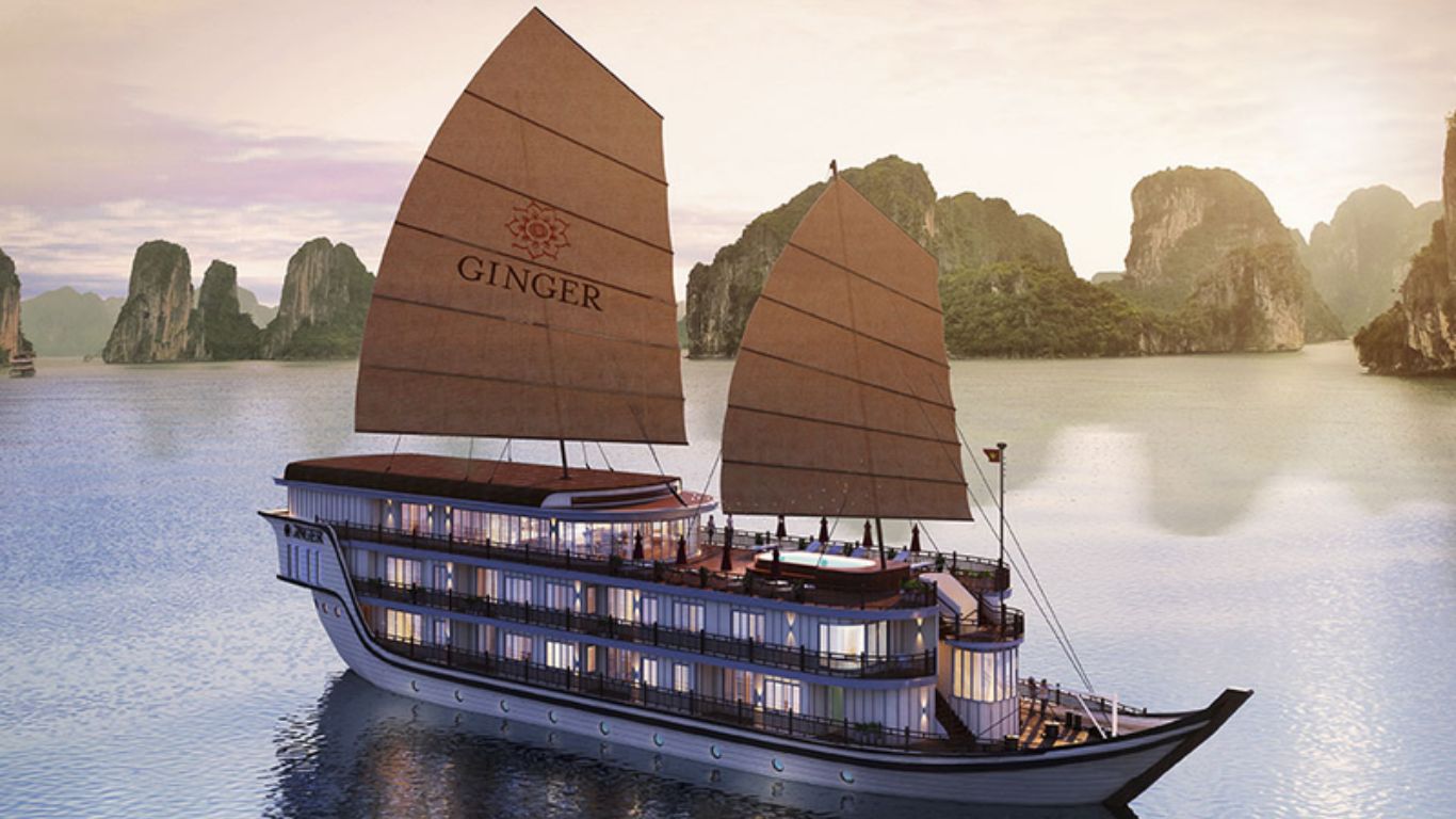 The Heritage Line Ginger on the bay water