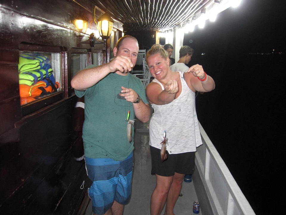Squid fishing - things to do in Halong