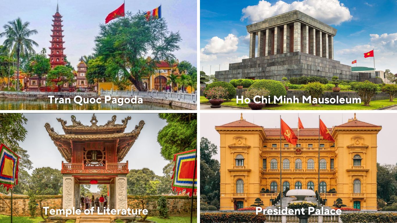 Tran Quoc Pagoda, President Palace, Temple of Literature, Ho Chi Minh Mausoleum, Hanoi Highlights